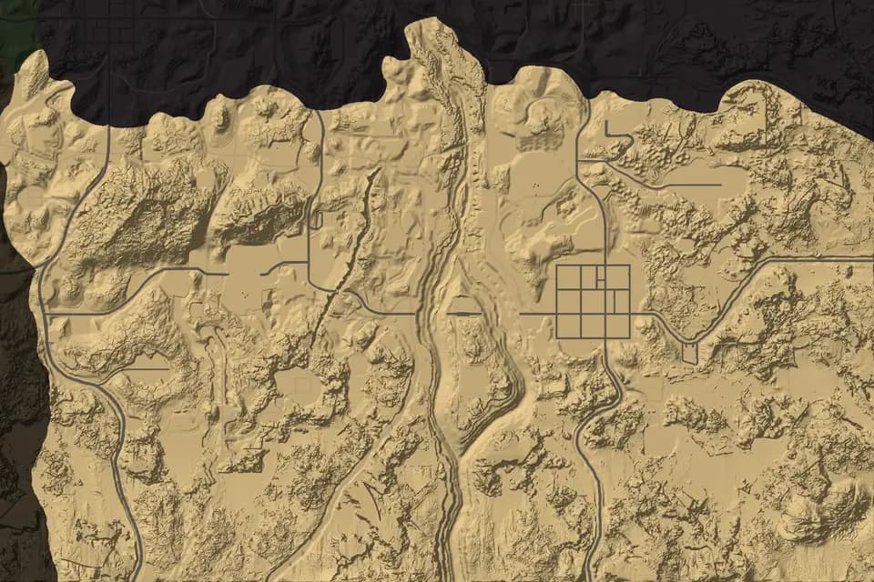 The Desert on the Navezgane map