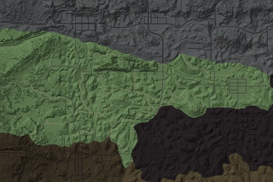 The Pine Forest on the Navezgane map
