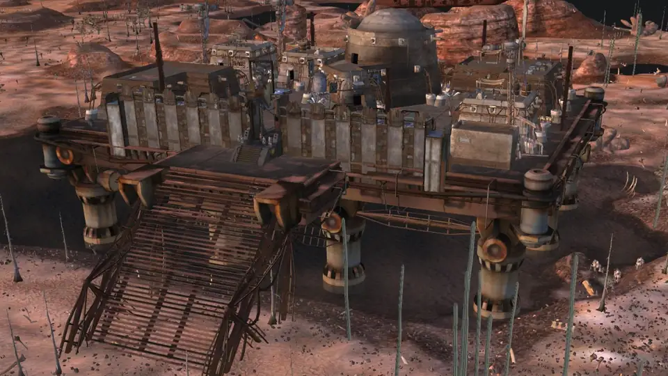 Flats Lagoon, a town in Kenshi