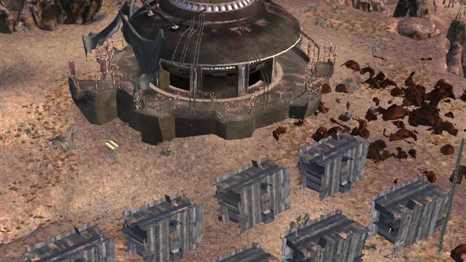 Iron HQ, an outpost in Kenshi