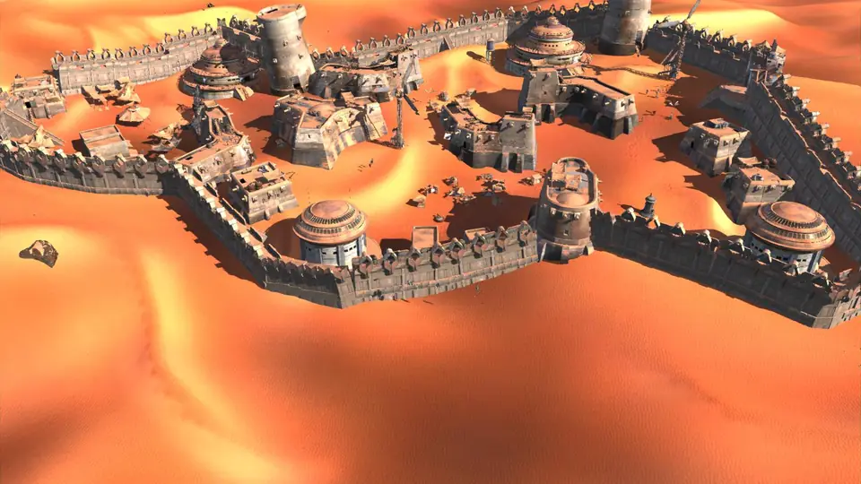 Sho-Battai, a town in Kenshi