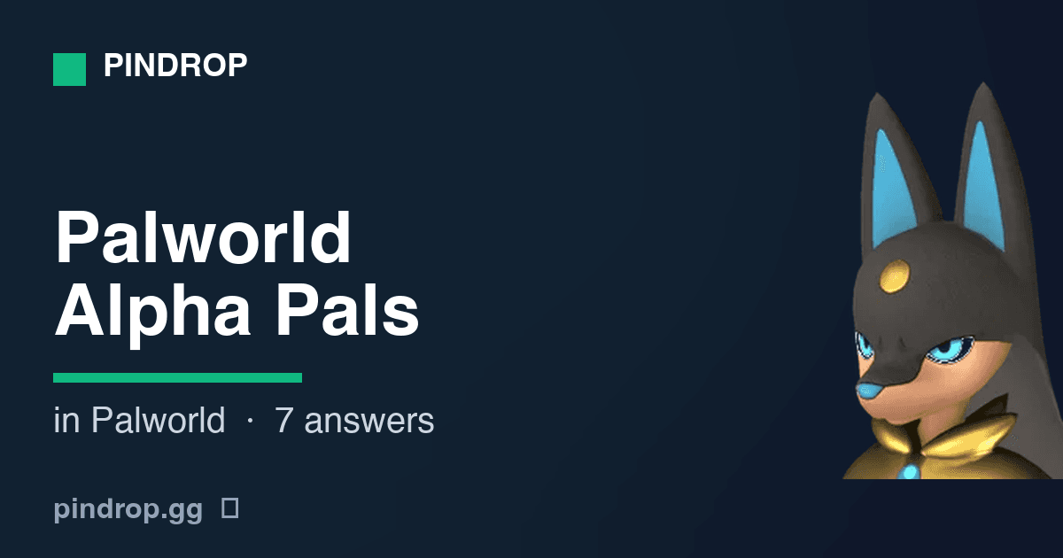 Karte der Alpha-Pal-Boss-Standorte in Palworld