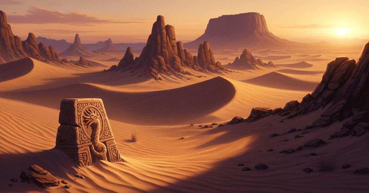 Ancient stone effigy statuette in the landscape — Relaxaurus Effigy locations in Palworld