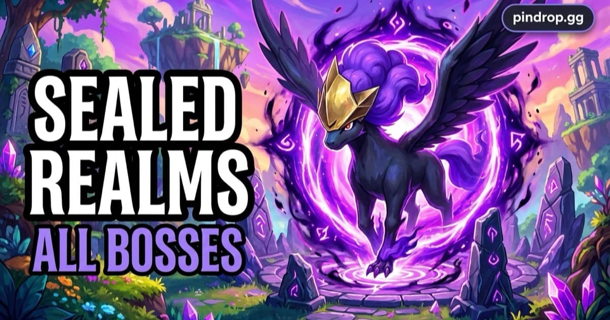 Sealed Realms in Palworld — dimensional portals guarded by elite Pals with unique drops