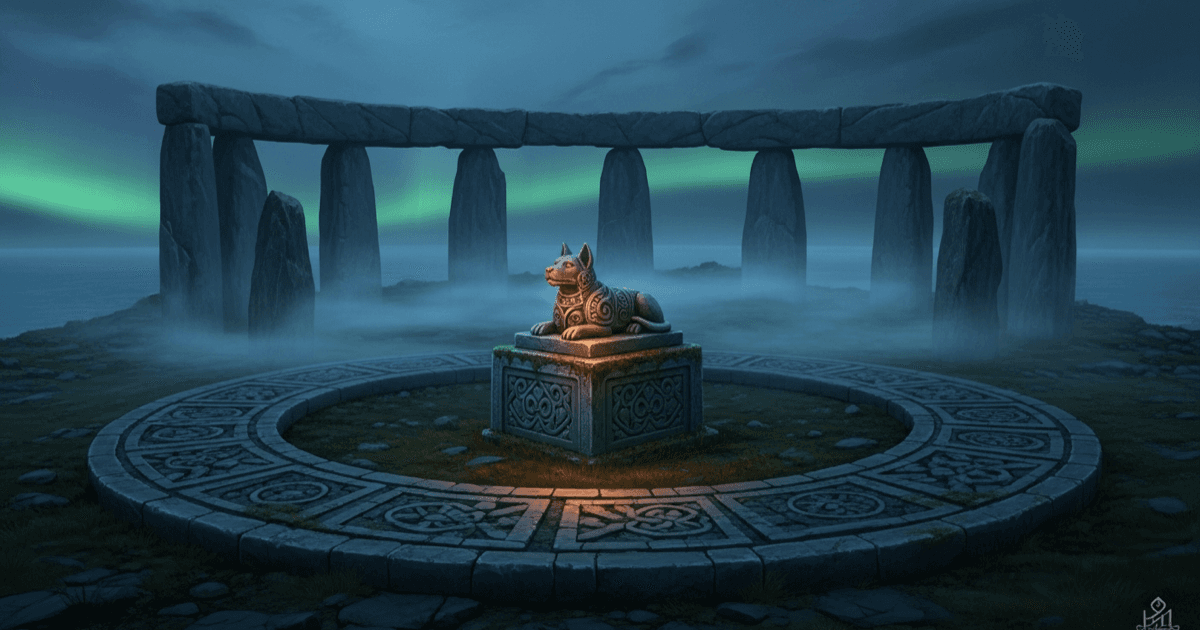 Ancient stone effigy statuette in the landscape — Yakumo Effigy locations in Palworld
