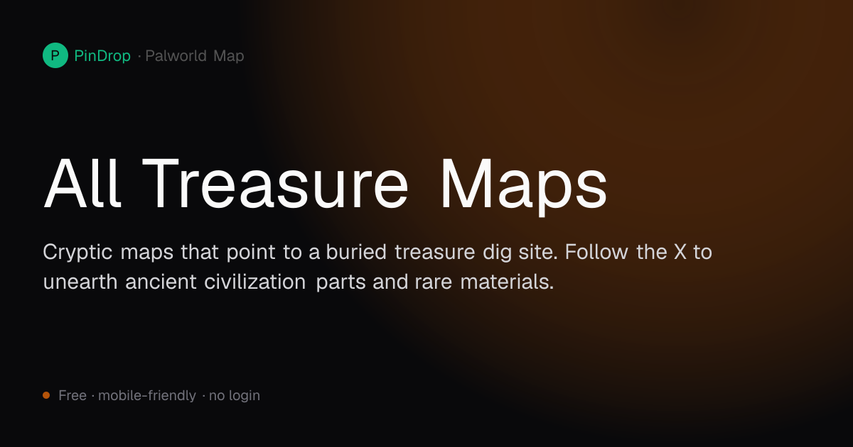All Treasure Maps in Palworld — Palpagos Islands Map