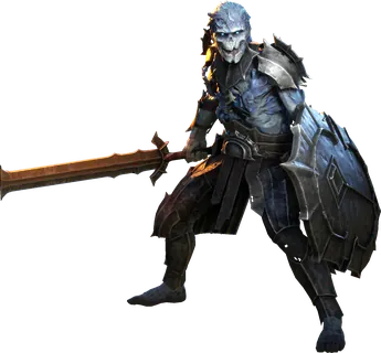 Armoured Fell soldier with shield
