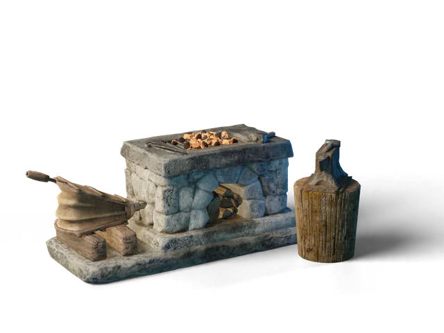 Forge, a render of the crafting station