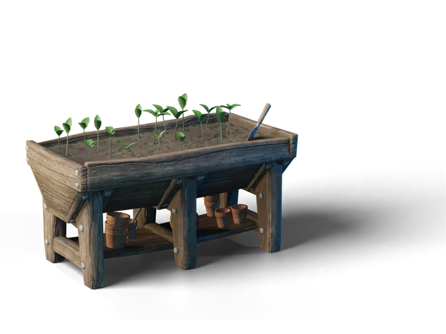 Seedbed, a render of the crafting station