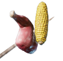 Raw Meat and Corncob Skewer — Enshrouded crafting material