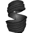 Blackened Chainmail Tagelmust