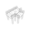 Railed Wooden Pier Fork