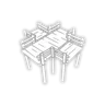 Railed Wooden Pier Intersection