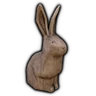 Wooden Rabbit Figurine