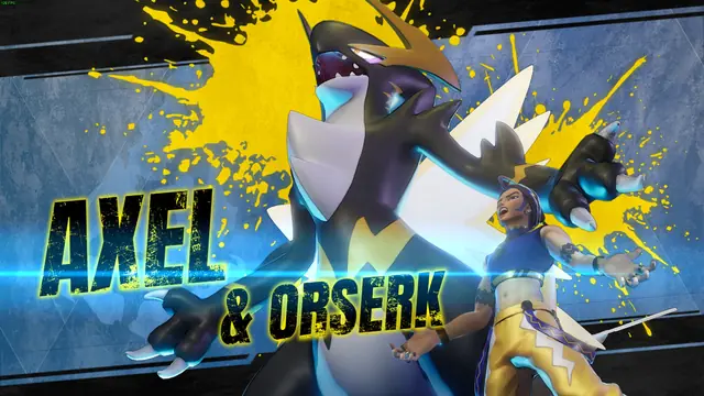 Orserk and Axel on the game's boss-intro card