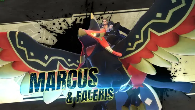 Faleris and Marcus on the game's boss-intro card