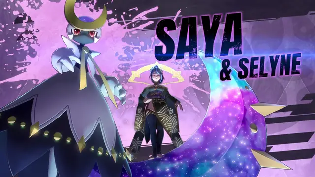 Selyne and Saya on the game's boss-intro card