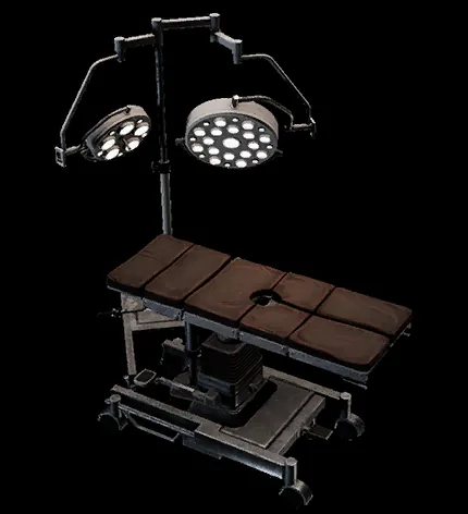 The Pal Surgery Table: an operating table under a surgical lamp