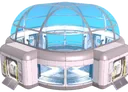 Living compartment with dome