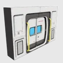 Living compartment door