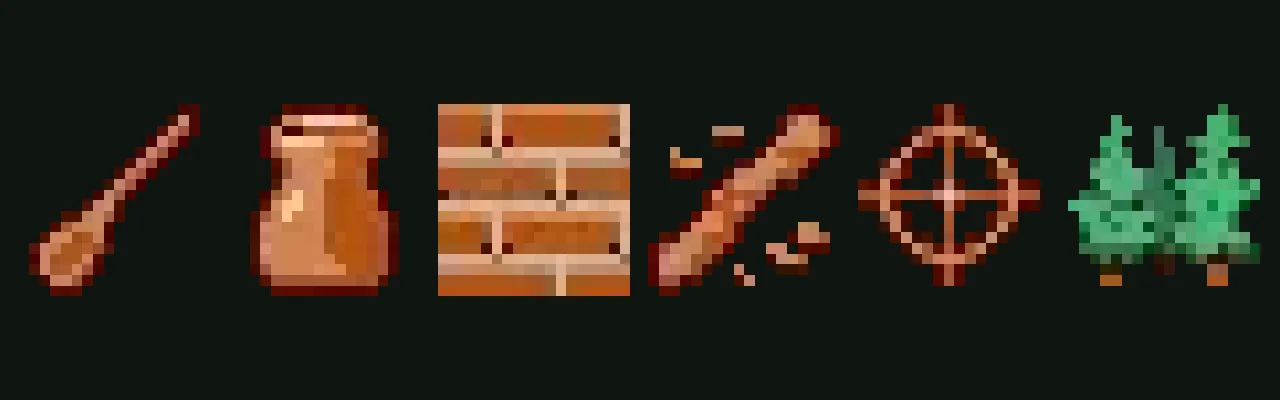 Trait icons of Project Zomboid