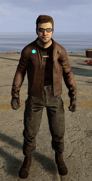 Kelvin in the Leather Jacket