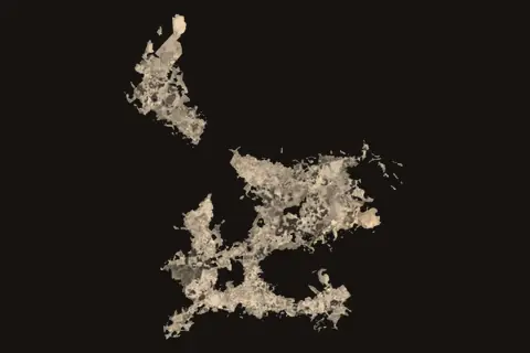 Our render of the Hanging Cave, cave 2
