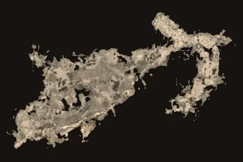 Our render of the Wet Cave, cave 3
