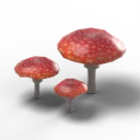 Amanita Mushroom — rendered from the game's model