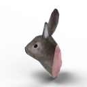 AnimalHead_rabbit — rendered from the game's model