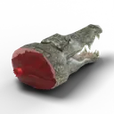 AnimalHead_Crocodile — rendered from the game's model
