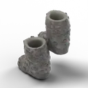 Rabbit Fur Boots — rendered from the game's model