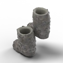 Rabbit Fur Boots — rendered from the game's model