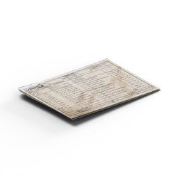 Bible Page 1 — rendered from the game's model