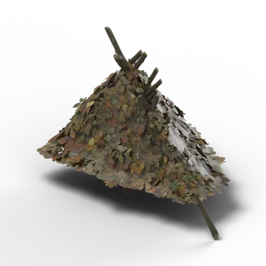 Leaf Shelter — rendered from the game's model