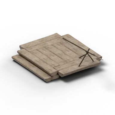 Small Raft — rendered from the game's model