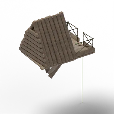 Tree House Chatel Rope — rendered from the game's model