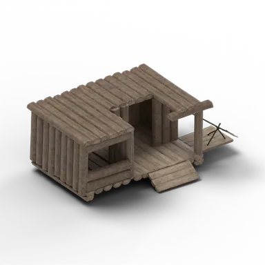 House Boat — rendered from the game's model
