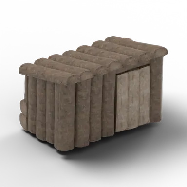 Log Cabin Medium — rendered from the game's model