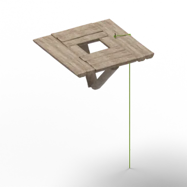 Tree Platform Rope — rendered from the game's model