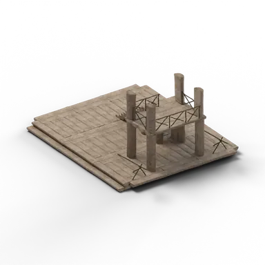 Large Raft — rendered from the game's model