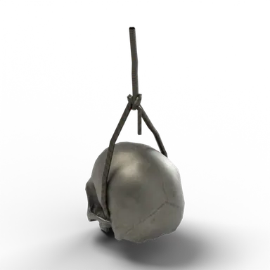Ceiling Skull Lamp — rendered from the game's model