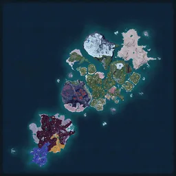 Palpagos Islands top-down map preview
