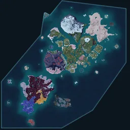 Palpagos Islands top-down map preview