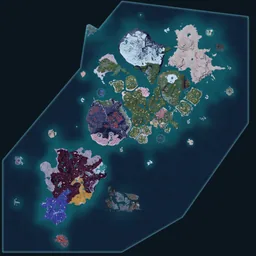 Palpagos Islands top-down map preview